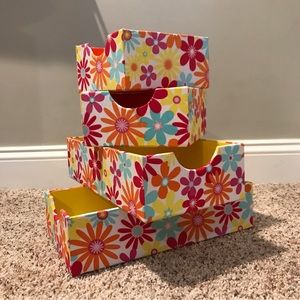 Container Store drawer organizers 4 piece set